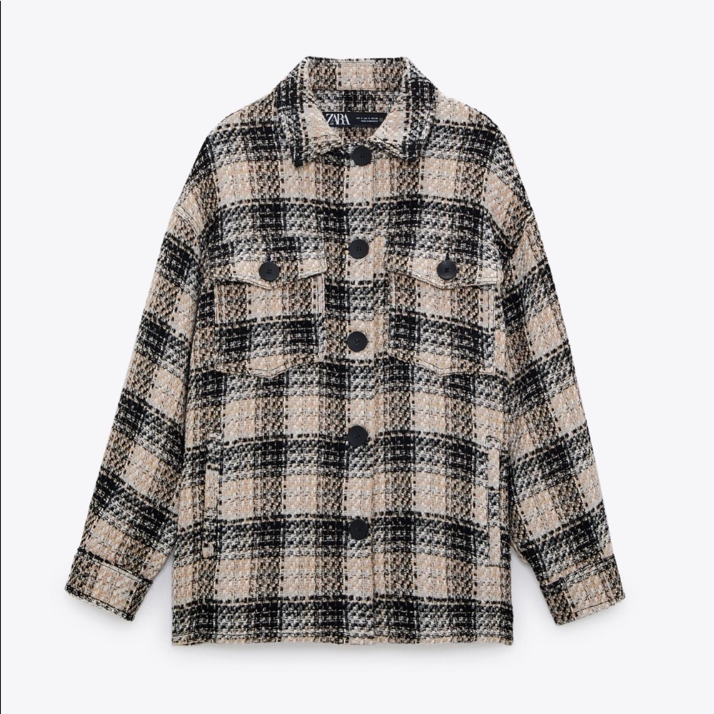 Zara Plaid Shacket